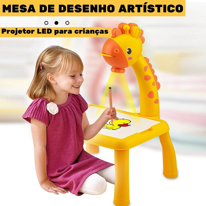 Mesa de Desenho Artístico Projetor Led para Crianças